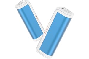 Jonwall Calentador de Manos Recargable 2 Piezas, Calienta Manos Reutilizable Portátil USB Calentador de Bolsillo con 3 Niveles de Calor para Camping Golf, Caliente Regalo para Mujeres Hombres