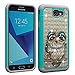 Produktbild Beeren-Zubehör Samsung Galaxy J7 Sky Pro Hülle, Galaxy J7 Prime/J7 V/Halo/J7 Perx/J7 2017 Luxus Glitzer Bling Case Nieten Strass Kristall Hybrid Dual Layer Armor Case Eulenmotiv
