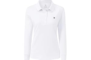 JINSHI Femme Polo Shirt à Manches Longues Sport Golf Tops d'hiver