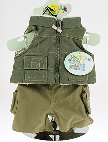 Teddy Bear Clothes -- Country Outfit with trousers and lined, zipped gilet
