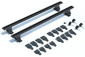 Susy Shop Barre Per Auto Da Tetto, Portapacchi Universali Per Auto Omologate Ed Adatte Per Auto Con Tettuccio Liscio Senza Rail, Largo 130/140 Cm (LS5502 (130 CM))