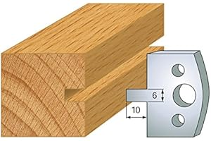 LUXOUTILS 016 : Jeu de 2 fers rainure 6 mm ht 40 mm pour porte outils entr'axe plot 24 mm