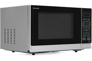 Sharp R372SLM Solo Touch Control Microwave, 25 Litre capacity, 900W, Silver