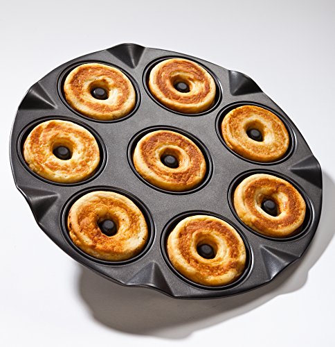 Zenker 8er Apfelküchli-Backblech, Apfelküchlein Backform, Backblech antihaft für 8 kleine Kuchen mit Loch (Kuchenform: rund, Ø 8 cm), Menge: 1 Stück - 7