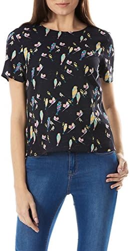 Sugarhill Boutique Women's Lola Birdie Short Sleeved Blouse UK 12