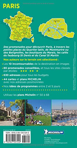 Livres Couvertures de Guide Vert Paris Michelin