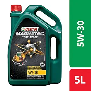 Castrol MAGNATEC STOP-START 5W-30 Full Synthetic Engine Oil for Petrol, Diesel and CNG cars (5L)