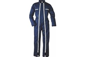 COVERGUARD Combinaison de Travail 2 ZIP, Bleu, M