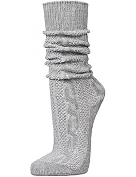 PAULGOS Trachtensocken Trachtenstrümpfe Socken Kniestrümpfe mit Zopfmuster in 3 Farben Gr. 39-47