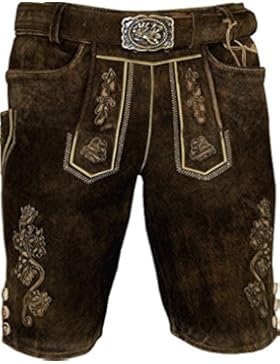 kurze Maddox Lederhose Silberberg mit Koppelgürtel