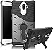Produktbild Huawei Mate 9 Hülle Schwarz+Grau,Huawei Mate 9 Tasche ArmorOutdoor Schutzhülle,Rüstung Serie Hohe Qualität Schutzhülle Muster Schutz Handy Hülle Case Back Cover Tasche Mit Ständer