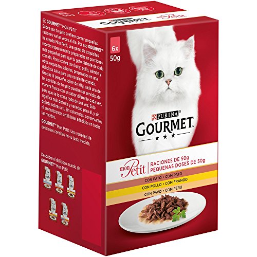 Purina Gourmet Mon Petit comida para gatos Selección de Carnes 6 x 50 g