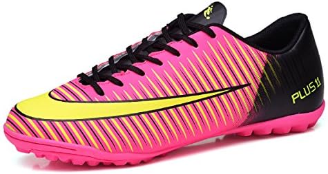 BAIDIER Kids Soccer Shoes Men Indoor Outdoor Football Boots Athletic Turf Mundial Team Cleat Running Sports Lightweight Breathable Anti-Skid Damping Shoes