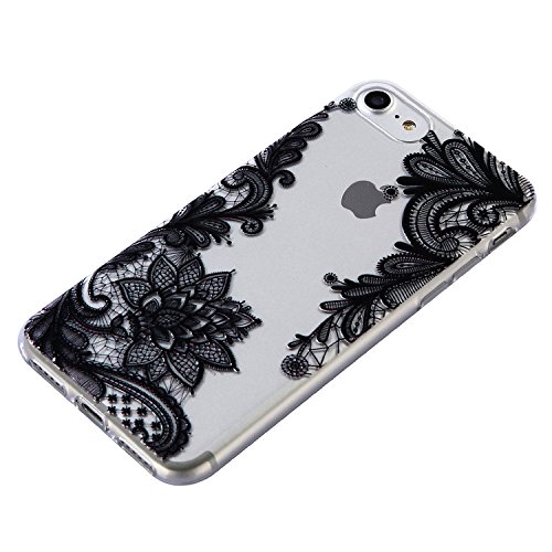 iPhone 6S/6 Klar Hülle,iPhone 6/6S 3D Kreative Silikon Hülle Tasche Handyhülle,Ultra Slim Soft Licht Klar Transparent Silikon Gel Gomma TPU Hülle Case für iPhone 6S/6 with 4,7 Zoll,Romantic Flower Animal Cartoon TPU Silikon Schutz Handy Hülle Case Tasche Etui Bumper für Apple iPhone 6S/6 4.7 - 2