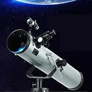 FotoCart 76AZ Reflector Astronomical Telescope (Suitable for Earth and Universe) (Silver)