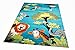 Children carpet Game carpet children rug zoo animals cute colorful animals Elephant Giraffe Lion Monkey Zebra Turquoise Orange Green Gray Red Creme Black size 80x150 cm