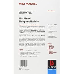 Mini Manuel de Biologie moléculaire - 3e éd. - Cours + QCM + QROC Livre en Ligne - Telecharger Ebook