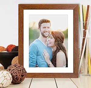 Art Street Synthetic Brown Wall Photo Frame (Picture Size 10 inches X 12 inches, Matted to 8 x 10 Inches)