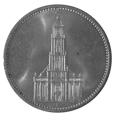 Preisvergleich Produktbild 5 Mark Silber Garnisonskirche 1935 F Prägestätte Stuttgart