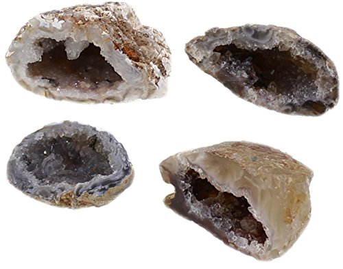 budawi® - Achatgeode Geodenhälfte Glücksgeode 3 - 4 cm Rohstein, kleine Achatdruse
