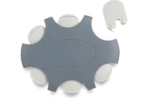 JB White ProWax - 6 filtri in ceramica per apparecchi acustici, adatti per altoparlanti Oticon e Bernafon, dispenser con 6 strumenti e 6 filtri, colore: Grigio