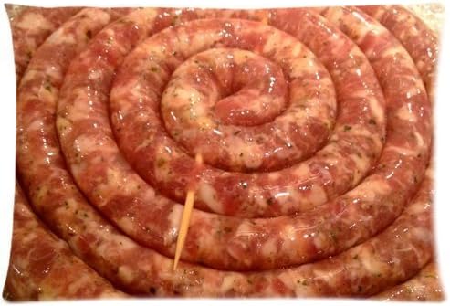 sausage pie meat background Zippered Pillow Cases Cover 20x30 Inch