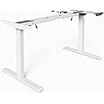 Skyland Electric Height-Adjustable Desk Frame – Dual Motor, Memory Controller, Sit-Stand Ergonomic Workstation (White, Frame Only)