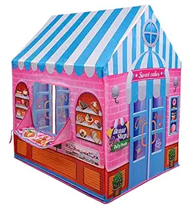 Oxour House For Kids Play Tent Foldable House Toy Camping for Children To Play Indoors Candy Shop Tent House for 12 Year Old Kids Play fo camping Indoors Toys Play House Doll Houses kids Teepee Indoor