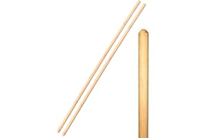 SERENITY GIFTS LTD Wooden Broom Handle Stick Replacement Wood Handle Heavy Duty Durable Wood Broom 48 inces (120 cm) Long Mop Handle 15/16" (23/24mm) Diameter Broomstick Wooden Pole Only (Pack of 2, 15/16" (23/24mm)