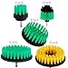 Produktbild OxoxO 5er Drill Brush - 2 "3" 4 "5" Medium Steifheit Borsten Attachment Scrubber Cleaning Kit für Küche Badezimmer Oberflächen Fliesen Duschen Fliesen Teppichboden