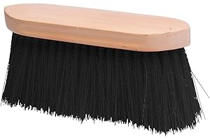 Imperial Riding - Dandy brush long - horse brush long with wooden handle - black
