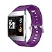 Produktbild kingko Soft Silikon Ersatz Sport Band Strap Für Fitbit Ionic Smart Fitness Uhr weich und komfortabel (Lila)