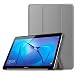 Produktbild MoKo Huawei MediaPad T3 10 Hülle - Ultra Lightweight Slim PU Leder Tasche Schutzhülle Schale Smart Shell Case Cover mit Standfunktion für Huawei MediaPad T3 10 24,3 cm (9.6 Zoll) Tablet, Grau