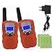 Produktbild Miavogo 2 x Walkie Talkie Set für Kinder PMR Funkgerät mit LC-Display + Taschelampe - Reichweite bis zu 3 Km, Orange