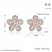 Produktbild JJHVUGI ein Paar K Gold Zircon Romantische Blumen Zirkon Zirkon Ohrringe / Edelstahl / Anti-allergisch / Silber Blinkend / Diamanten / Klein und Exquisite,B
