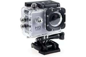 ZHUTA Cámara de acción 1080P HD 2.0 Pulgadas, cámara subacuática, cámara Deportiva Impermeable de 3 MP con Kits de Accesorios, para natación, Buceo, Bicicleta, Motocicleta, etc. (Gris)