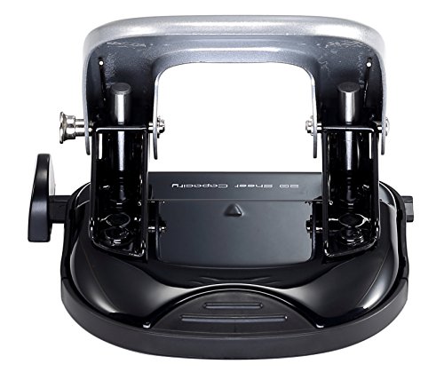 PaperPro 2315 - Perforadora de papel de 2 agujeros  color negro y plateado