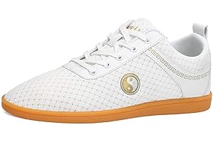 FJJLOVE Taekwondo Schuhe, Leichte Atmungsaktive Kampfsportschuhe Turnschuhe Boxen Karate Kung Fu Tai Chi Schuhe Turnschuhe Für Männer Frauen,Weiß,37