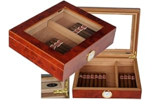 Lifestyle-Ambiente LA Amboina Humidor Kristallglas V-240 inkl. Polymerbefeuchter