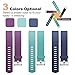 Produktbild Fitbit Laden 2 Strap, 3 Pack Laden 2 HR Ersatz-Armband, kleines Herz Rate und Fitness Armband für Laden 2, speziell für Frauen und Mädchen (violett, blau und Blaugrün)