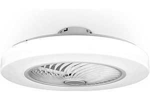 ‎NOATON Noaton Deckenventilator mit Beleuchtung 12058W Triton, Weiß, LED Dimmbar, 3 Farbtemperaturen, Fernbedienung, Timer, Luftdurchsatz bis zu 50 m3/min, für Wohnzimmer Schlafzimmer, Durchmesser 58cm