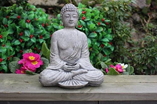 Serene Buddha Statue, Stone Garden Ornament,Cornwall Stoneware, Gift, Cornwall Stoneware, Outdoor Living, Unusual Gift Idea