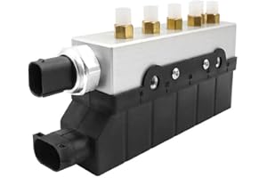 ASICAL Unidad de válvula de bloqueo de válvula de suspensión neumática para Clase S W220 S55 S65 AMG S280 S320 S350 S400 S430 1998-2006, pieza de accesorios para automóvil # 2203200258 A2203200258