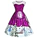 Produktbild DressLily Damen Kleid, Chrismas Kleid, Weinachten Kleid, ohne Ärmen,Scharlach