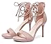 Produktbild 2018 newest sexy women sandal cross-tied fashion sandals women night club high thin heel office lady sandal pink 7cm 6