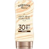 Hawaiian Tropic Hydrating Protection SPF 30 - Loción Solar Protectora con Cintas de Seda Hidratantes, Resistente al Agua hast