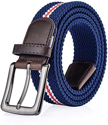 SICHYUAN 6 Colors Unisex Casual Style Fashion Canvas Belt,Canvas Elastic Stretch Knit Belt Buckle Automatic Outdoor Belt.
