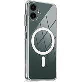 Lavderuar Samsung Galaxy A07 Uyumlu Kamera Korumalı Magsafe İle Uyumlu Wireless Şarj &Ouml;zellikli MGSF001 Şeffaf Kılıf (Şeffaf, 