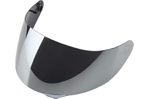 AFNCX Visera de Recambio para AGV K5 K3SV K1 Casco Integral Motocicleta Pantalla antiviento Lente de Casco （Plata）