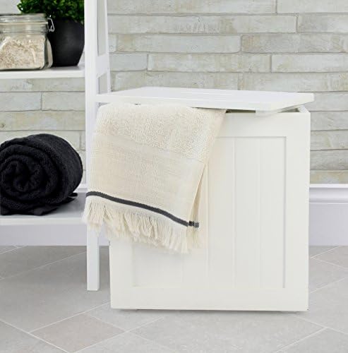 White Wooden Slimline Multipurpose Storage Box